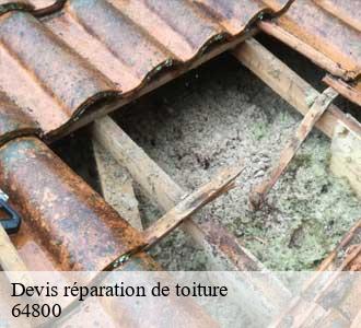 Devis réparation de toiture