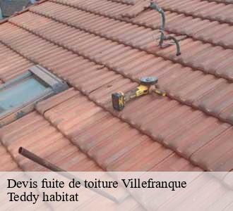 Devis fuite de toiture