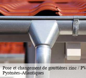Pose et changement de gouttières zinc / PVC / Alu 